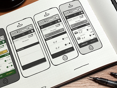 (WIP)octavdesign_food_sketch app button design drawing ios responsive sketch type ui ux website wireframe