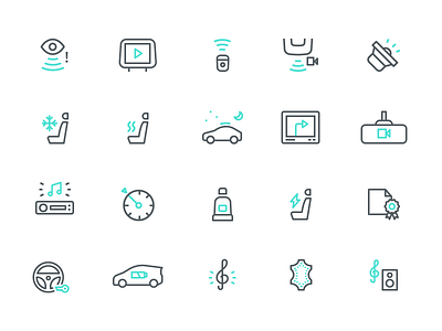 Instamotor Icons app branding icon set iconography icons minimal simple icons two tone icons ui design