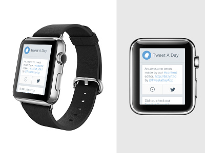 Apple Watch Tweet A Day app app apple apple watch content iwatch tweet a day twitter watch wrist