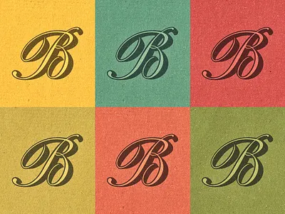Custom »B« Initial ... custom initial lettering typo typography