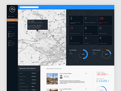 Dashboard clean dashboard design flat menu metrics pie chart sidebar simple stats ui ux