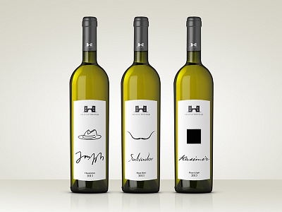 Artist White Wine label packaging design whitewine wine