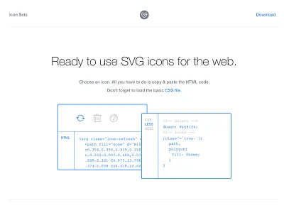 Ready to use SVG Icons for the web icons svg