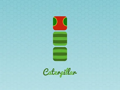 Caterpillar caterpillar icons illustration logo square squares