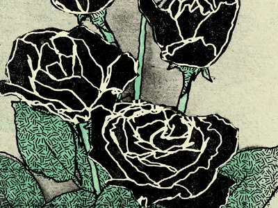 C XCX / IL 2014 flowers pattern poster rose screen print