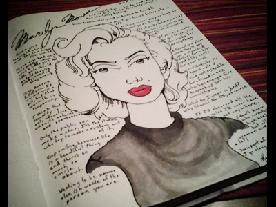 Book of Fame Chapter 2: Marilyn Monroe book caricature fame illustration marilyn publishing quote