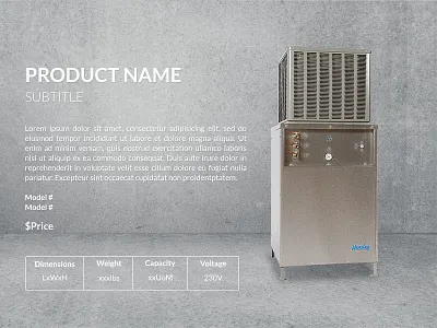 Product Page Mockup webdesign