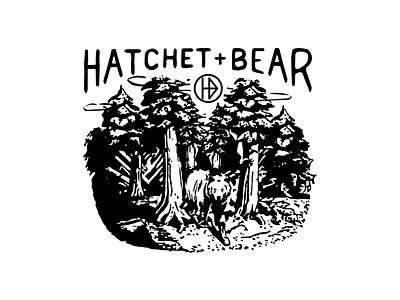 Hatchet + Bear bear forest hatchet mountain