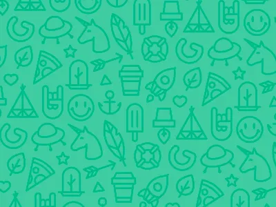 Gnomo small shopping bag pattern anchor arrow coffee feather leaf pattern pizza plant popsicle tepee ufo unicorn