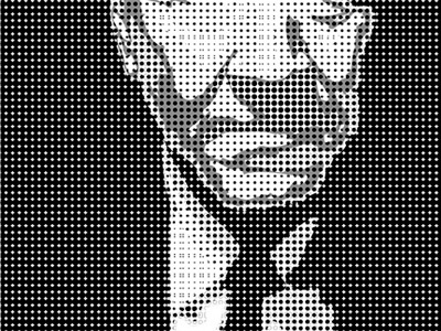 Vectorized Lynch bw david lynch vector art