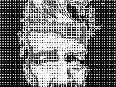 Vectorized Lynch bw david lynch vector art