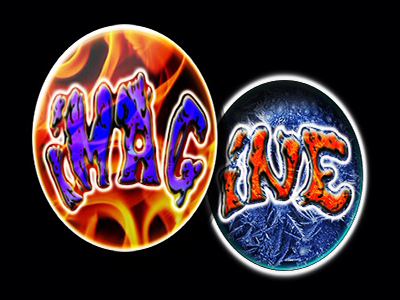 Fire & Ice brand identity photoshop