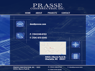 Prasse Construction - Website css3 html5 jquery website