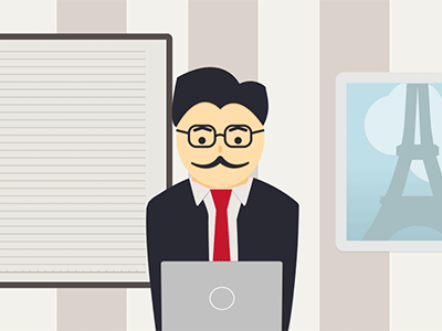 Oops animation character illustration motion