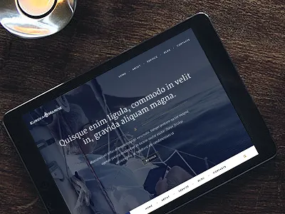 Eureka landing page marine sailor ship web design yacht