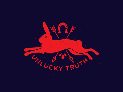 Unlucky Truth arrow dead fucking unlucky horseshoe illustration lettering rabbit