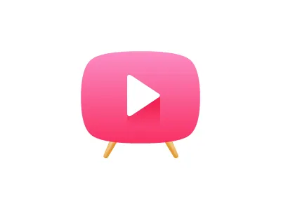 Video flat icon simple ui video