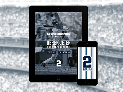 Derek Jeter: The Commemorative App app editorial gui mlb news sports sports illustrated typography ux