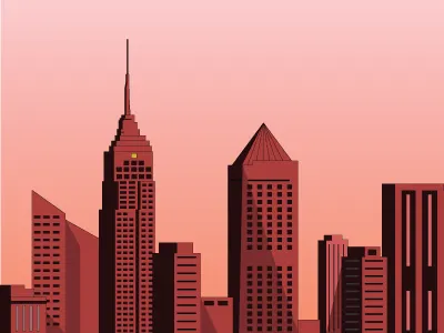 WIP Cityscape business card city skyline