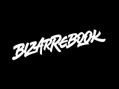 Bizarrebook calligraphy comics lettering logo logotype shop typography