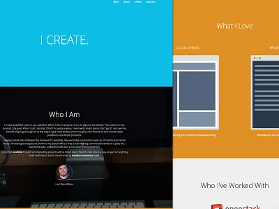 Personal Site design flat personal portfolio responsive ui ux