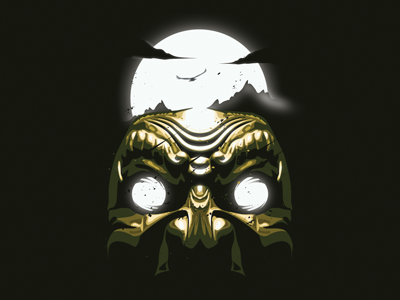 .reflectiou ancient dark mask poster