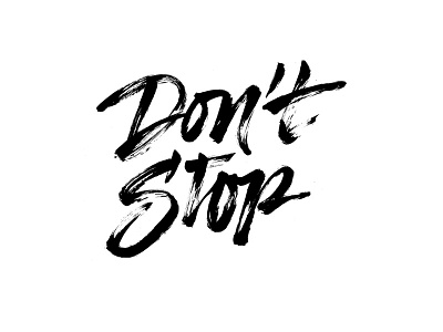 Dontstop brush cacography freehand
