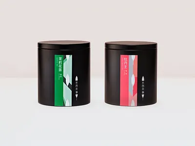 AnyTea tins black china green leaf metal packaging pink product tea tin