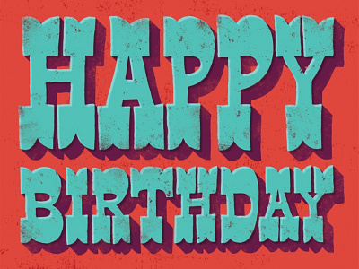 birthday card dirty greeting card happy birthday lettering