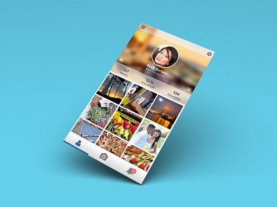 Photo Sharing Profile | UI, iPhone, App app camera iphone mobile notification photo photography profile ui ux