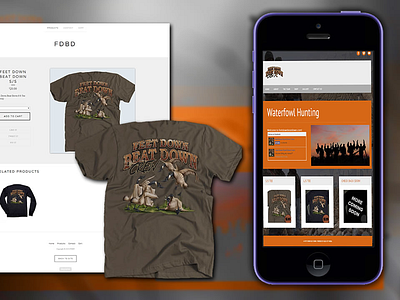 Waterfowl Hunting branding browser business design graphic icon iphone logo mobile responsive seo website