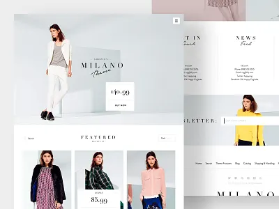 MILANO theme commerce eshop fashion milano minimal shopify theme