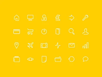 FREE Continuos Line Icon Pack clean flat free icon icon pack icons line icon line icons royandco vector