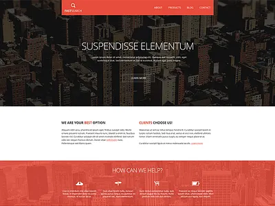Fast Search – Corporate Template corporate download flat freepsd minimal red soon template web website wip