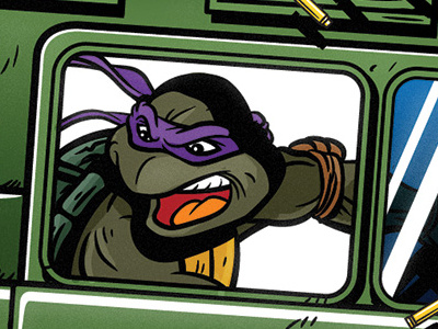 Don bomb don stink tmnt turtles vector