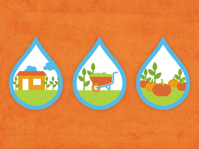 Icons for Irrigation Non-Profit flat icons icons illustration non profit water
