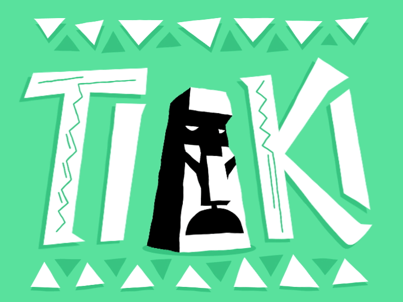 Tiki Tiki animation cell flat fluids motion tiki