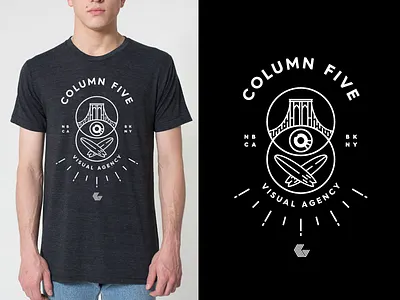 Column Five Tee agency brooklyn data infographics newport beach tee tshirt vector visual