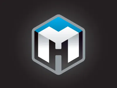 MH Identity brand branding hex hexagon identity initials logo logotype mh monogram