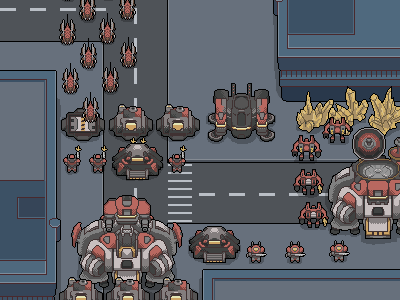 StarCraft Pixels mockup pixel art scifi starcraft