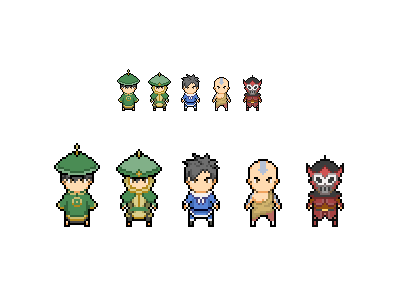 Avatar Sprites avatar last airbender pixel art sprites