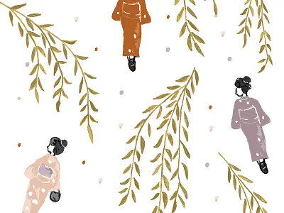 Kinosaki Girls design illustration japan pattern print