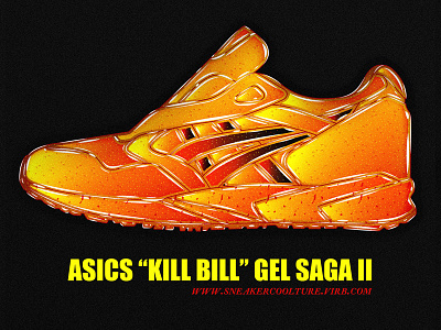 033 Asics "Kill Bill" Gel Saga II asics illustration jelly kill bill sneakers sweet