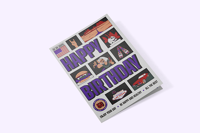 Birthday card birthday card graphic design illustration