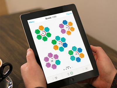 Hexagonal! app game hexagonal ios ipad iphone puzzle