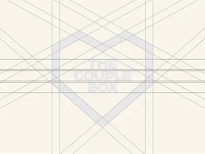 The Couple Box box design guidelines heart logo outlines