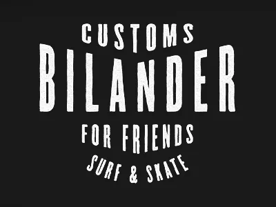 Bilander Badge Project badge bilander black friends gold handmade logo mark skate skateboard surf surfboard