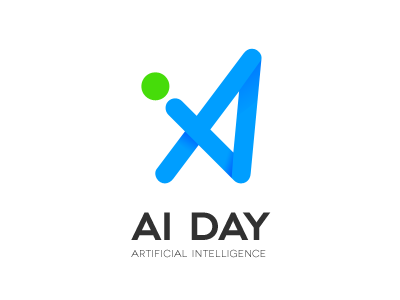 AI DAY LOGO ai blue design logo word