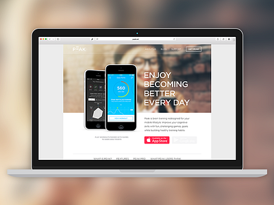 Peak on the Web app clean design desktop ios iphone minimal peak ui web