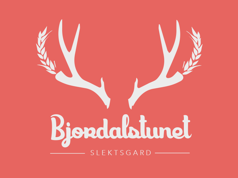 Branding Bjordalstunet bjordalstunet branding deer designadet farm logo